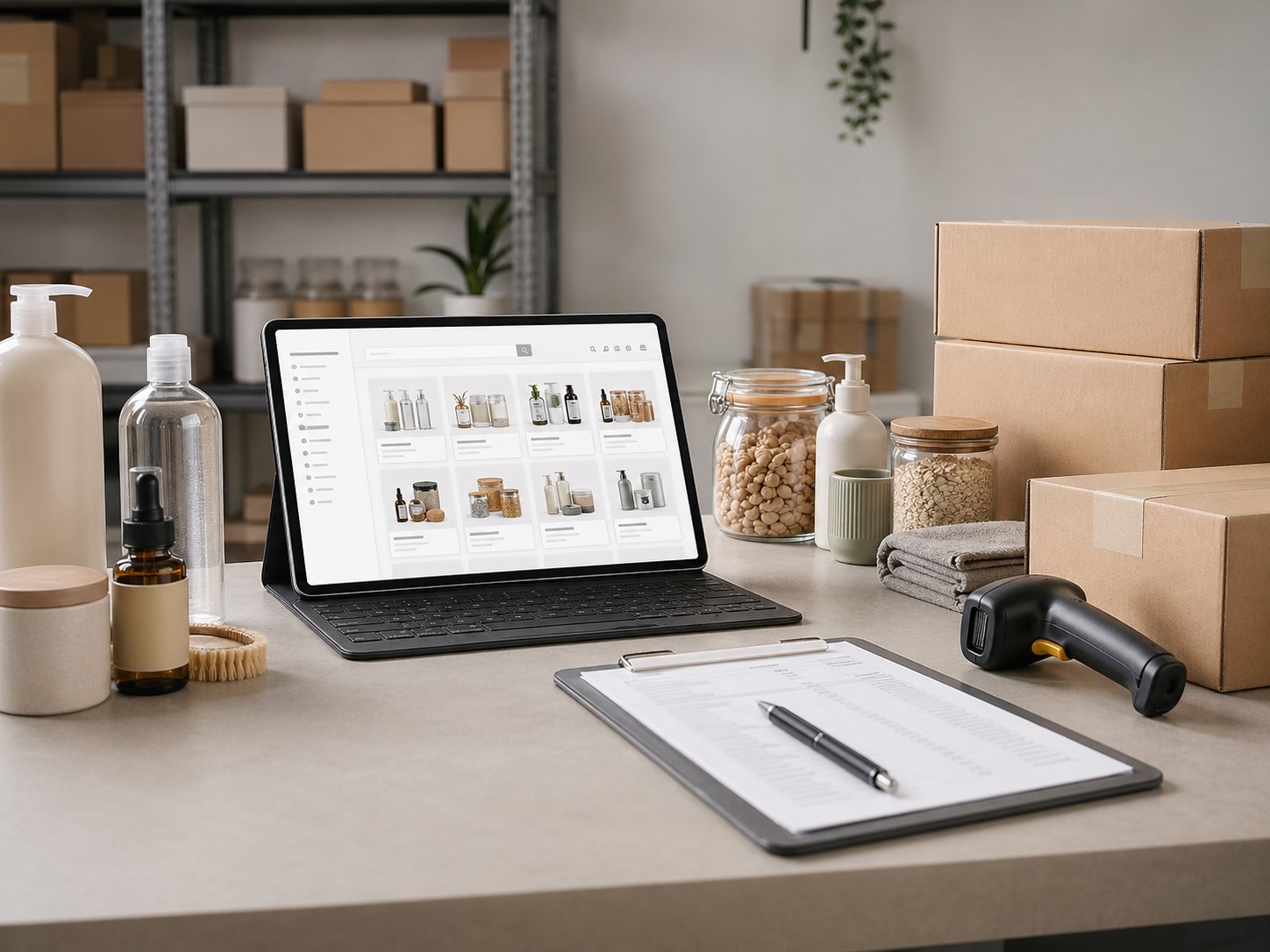 Non-branded marketplace catalog and distribution workspace